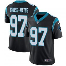 Carolina Panthers #97 Yetur Gross-Matos Black Team Color Men's Stitched NFL Vapor Untouchable Limited Jersey