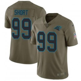 Carolina Panthers #99 Kawann Short Olive Men's Stitched NFL Limited 2017 Salute To Service Jersey