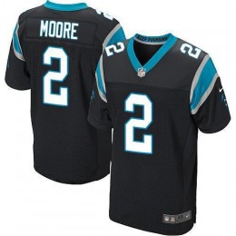 Panthers #2 DJ Moore Black Team Color Men's Stitched NFL Vapor Untouchable Elite Jersey