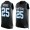 Panthers #25 Xavier Woods Black Team Color Men's Stitched NFL Limited Tank Top Jersey