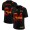 Chicago Bears #34 Walter Payton Men's Black Red Orange Stripe Vapor Limited NFL Jersey