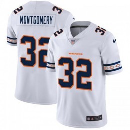 Chicago Chicago Bears #32 David Montgomery White Team Logo Vapor Limited NFL Jersey