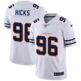 Chicago Chicago Bears #96 Akiem Hicks White Team Logo Vapor Limited NFL Jersey