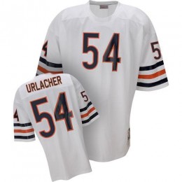 Mitchell and Ness Chicago Bears #54 Brian Urlacher White Stitched Throwback NFL Jersey