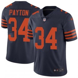 Bears #34 Walter Payton Navy Blue Alternate Men's Stitched NFL Vapor Untouchable Limited Jersey