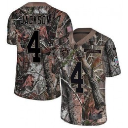 Bears #4 Eddie Jackson Camo Men's Stitched NFL Limited Rush Realtree Jersey