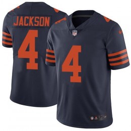 Bears #4 Eddie Jackson Navy Blue Alternate Men's Stitched NFL Vapor Untouchable Limited Jersey