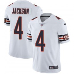 Bears #4 Eddie Jackson White Men's Stitched NFL Vapor Untouchable Limited Jersey