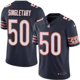 Bears #50 Mike Singletary Navy Blue Team Color Men's Stitched NFL Vapor Untouchable Limited Jersey