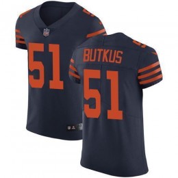 Bears #51 Dick Butkus Navy Blue Alternate Men's Stitched NFL Vapor Untouchable Elite Jersey