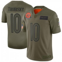 Chicago Bears #10 Mitchell Trubisky Camo Men's Stitched NFL Limited 2019 Salute To Service Jersey