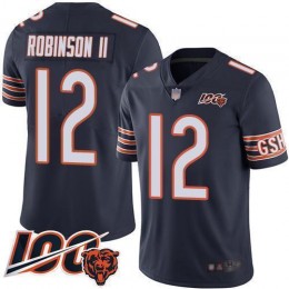 Chicago Bears #12 Allen Robinson II Navy Blue Team Color Men's Stitched NFL 100th Season Vapor Limited Jersey