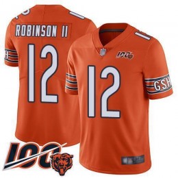 Chicago Bears #12 Allen Robinson II Orange Men's Stitched NFL Limited Rush 100th Season Jersey
