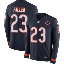 Chicago Bears #23 Kyle Fuller Navy Blue Team Color Men's Stitched NFL Limited Therma Long Sleeve Jersey