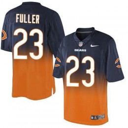 Chicago Bears #23 Kyle Fuller Navy Blue/Orange Men's Stitched NFL Elite Fadeaway Fashion Jersey