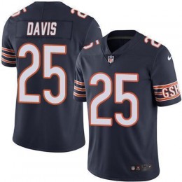 Chicago Bears #25 Mike Davis Navy Blue Team Color Men's Stitched NFL Vapor Untouchable Limited Jersey
