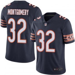 Chicago Bears #32 David Montgomery Navy Blue Team Color Men's Stitched NFL Vapor Untouchable Limited Jersey