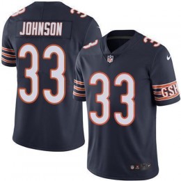 Chicago Bears #33 Jaylon Johnson Navy Blue Team Color Men's Stitched NFL Vapor Untouchable Limited Jersey