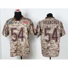 Chicago Bears #54 Brian Urlacher Camo Men's Stitched NFL New Elite USMC Jersey