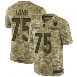 Chicago Bears #75 Kyle Long Camo Men's Stitched NFL Limited 2018 Salute To Service Jersey