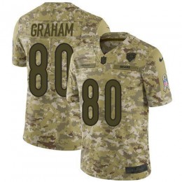 Chicago Bears #80 Jimmy Graham Camo Men's Stitched NFL Limited 2018 Salute To Service Jersey