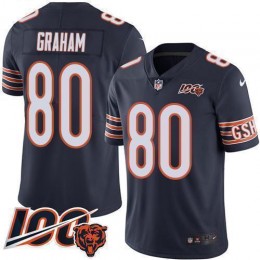 Chicago Bears #80 Jimmy Graham Navy Blue Team Color Men's Stitched NFL 100th Season Vapor Untouchable Limited Jersey