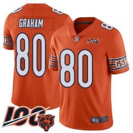 Chicago Bears #80 Jimmy Graham Orange Men's Stitched NFL Limited Rush 100th Season Jersey
