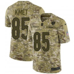 Chicago Bears #85 Cole Kmet Camo Men's Stitched NFL Limited 2018 Salute To Service Jersey