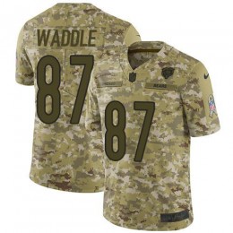 Chicago Bears #87 Tom Waddle Camo Men's Stitched NFL Limited 2018 Salute To Service Jersey