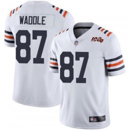 Chicago Bears #87 Tom Waddle White Alternate Men's Stitched NFL Vapor Untouchable Limited 100th Season Jersey