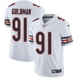 Chicago Bears #91 Eddie Goldman White Men's Stitched NFL Vapor Untouchable Limited Jersey