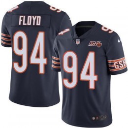 Chicago Bears #94 Leonard Floyd Navy Blue Team Color Men's 100th Season Stitched NFL Vapor Untouchable Limited Jersey