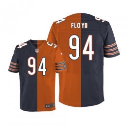 Chicago Bears #94 Leonard Floyd Navy Blue/Orange Men's Stitched NFL Elite Split Jersey