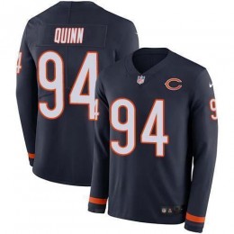 Chicago Bears #94 Robert Quinn Navy Blue Team Color Men's Stitched NFL Limited Therma Long Sleeve Jersey