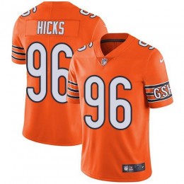 Chicago Bears #96 Akiem Hicks Orange Men's Stitched NFL Limited Rush Jersey