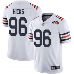 Chicago Bears #96 Akiem Hicks White Alternate Men's Stitched NFL Vapor Untouchable Limited 100th Season Jersey