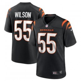Cincinnati Cincinnati Bengals #55 Logan Wilson Black Game Jersey
