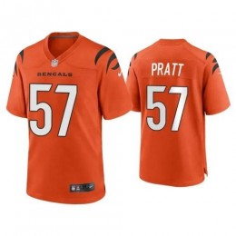 Cincinnati Cincinnati Bengals #57 Germaine Pratt Orange Alternate Game Jersey