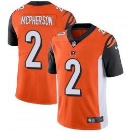 Bengals #2 Evan McPherson Orange Alternate Men's Stitched NFL Vapor Untouchable Limited Jersey