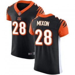 Bengals #28 Joe Mixon Black Team Color Men's Stitched NFL Vapor Untouchable Elite Jersey