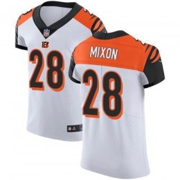 Bengals #28 Joe Mixon White Men's Stitched NFL Vapor Untouchable Elite Jersey