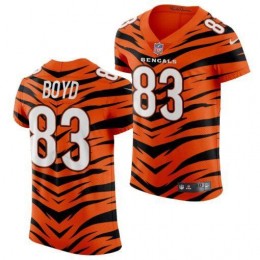 Bengals #83 Tyler Boyd Men's 2021-22 Orange City Edition Elite NFL Jersey