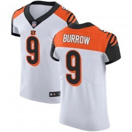 Bengals #9 Joe Burrow White Men's Stitched NFL New Elite Jersey