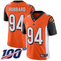 Bengals #94 Sam Hubbard Orange Alternate Men's Stitched NFL 100th Season Vapor Limited Jersey