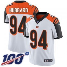 Bengals #94 Sam Hubbard White Men's Stitched NFL 100th Season Vapor Limited Jersey