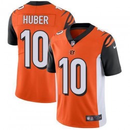 Cincinnati Bengals #10 Kevin Huber Orange Alternate Men's Stitched NFL Vapor Untouchable Limited Jersey