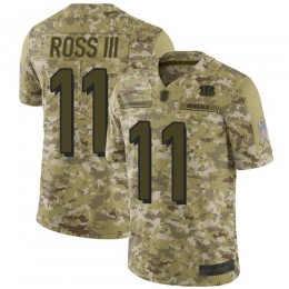 Cincinnati Bengals #11 John Ross III Camo Men's Stitched NFL Limited 2018 Salute To Service Jersey