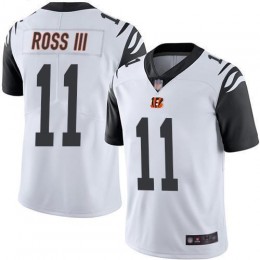 Cincinnati Bengals #11 John Ross III White Men's Stitched NFL Limited Rush Jersey