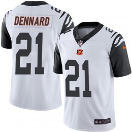 Cincinnati Bengals #21 Darqueze Dennard White Men's Stitched NFL Limited Rush Jersey