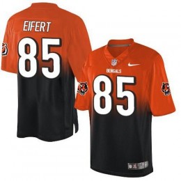 Cincinnati Bengals #85 Tyler Eifert Orange/Black Men's Stitched NFL Elite Fadeaway Fashion Jersey